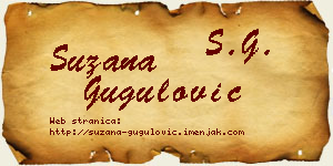 Suzana Gugulović vizit kartica